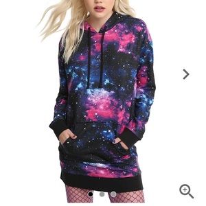 Hot Topic Galaxy Hoodie Dress